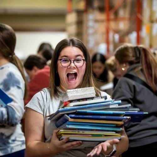 Nonprofit partnership supports future educators with free books
